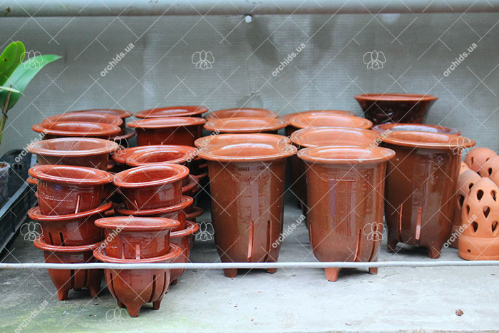 Глиняные горшки для орхидей<br />Clay orchid pots