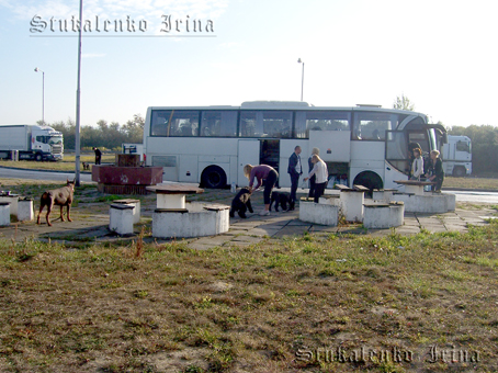 одна из остановок по пути в Словакию