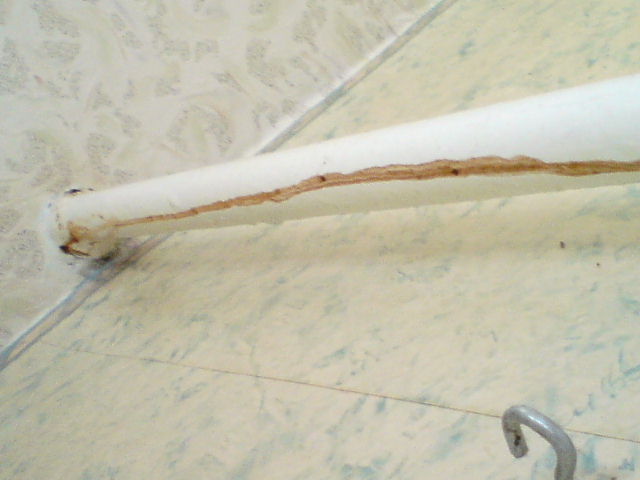 Газовый стояк  - фото лежа