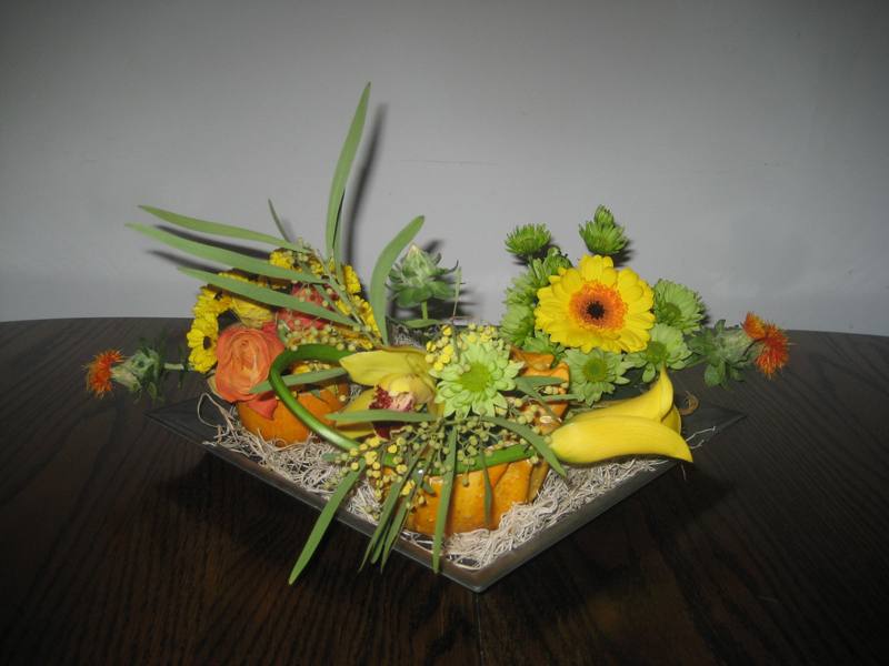 Композиция в декоративных тыквах