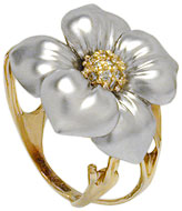 Белое и желтое золото с брюликами